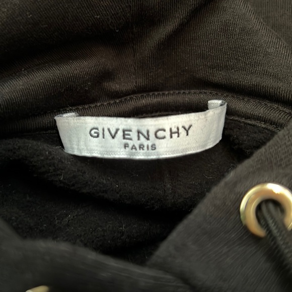 GIVENCHY PARIS ROTTWEILER Sleeveless Hoodie in Black - Picture 4 of 15